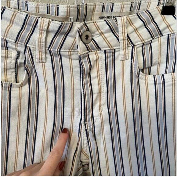 Anthropologie Pilcro & the Letterpress Striped High-Rise Bootcut Jeans - Picture 5 of 8